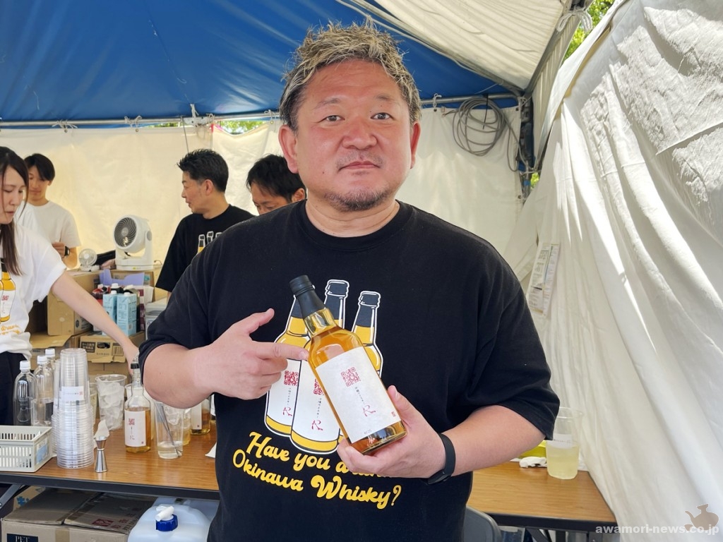 名古屋、大阪、北海道の会場も、全部出店してます。（琉球ウイスキーR・ケーエイチプラス濱田社長）