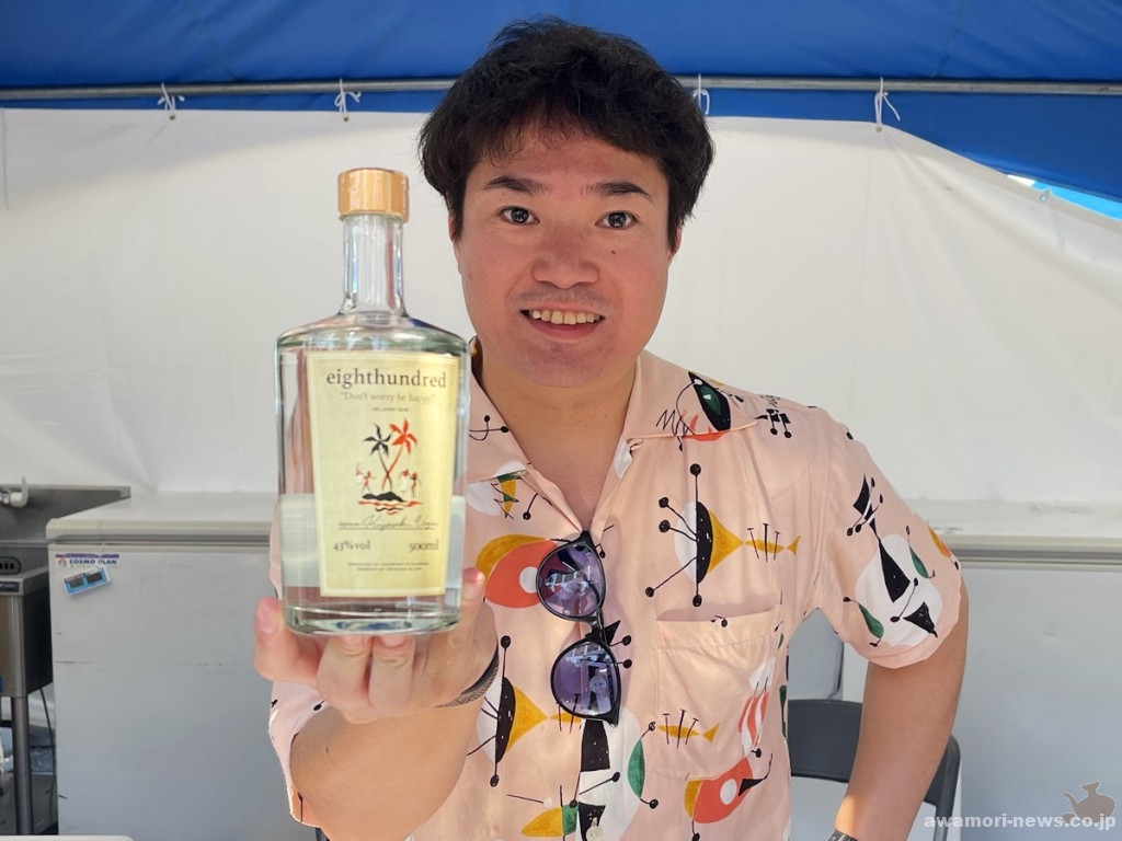 瑞穂酒造の工場長でOneSpirit社長の仲里彬さんも、沖縄から来場。
